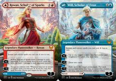 Extended Art Foil | Rowan, Scholar of Sparks & Will, Scholar of Frost [Extended Art Foil] Magic Strixhaven School of Mages