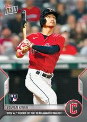 Steven Kwan #OS-4 Baseball Cards 2022 Topps Now Off Season Prices