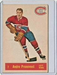 Andre Pronovost #7 Hockey Cards 1957 Parkhurst Prices