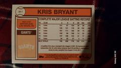 Back  | Kris Bryant Baseball Cards 2021 Topps UK Edition