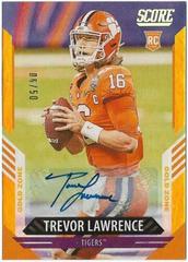 Trevor Lawrence [Gold Zone] Football Cards 2021 Panini Score Prices