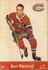 Bert Olmstead #42 Hockey Cards 1955 Parkhurst Prices