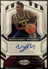 Moussa Diabate #CRC-MDI Basketball Cards 2022 Panini Chronicles Draft Picks Certified College Roll Call Autographs Prices
