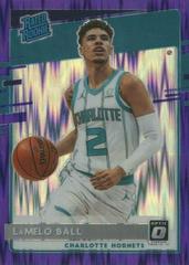 LaMelo Ball [Purple Shock] Basketball Cards 2020 Panini Donruss Optic Prices