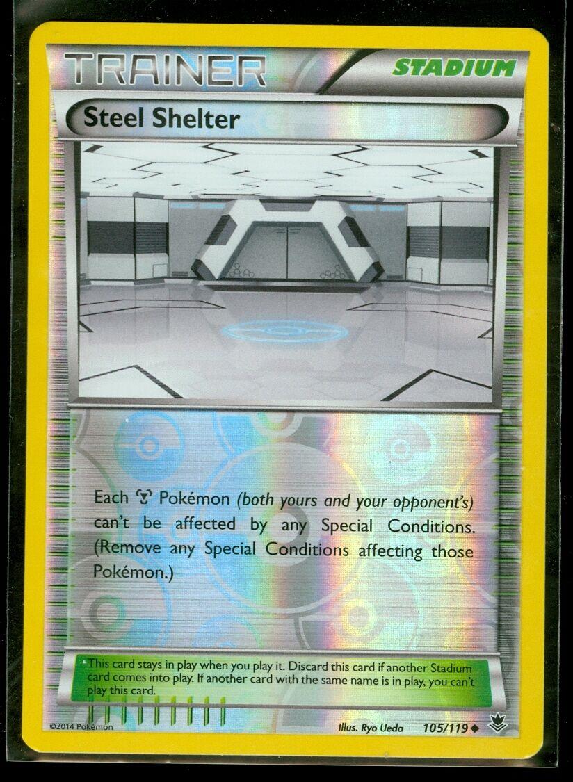 Steel Shelter [Reverse Holo] #105 Pokemon Phantom Forces