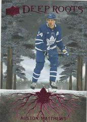 Auston Matthews [Purple] Hockey Cards 2023 Upper Deck Deep Roots Prices