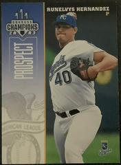 Runelvys Hernandez Baseball Cards 2003 Donruss Champions Prices