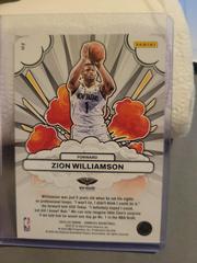 Reverse Side Yellow Hollo 2/25 | Zion Williamson [Yellow] Basketball Cards 2023 Panini Donruss Bomb Squad