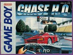 Chase HQ - Manual | Chase HQ GameBoy