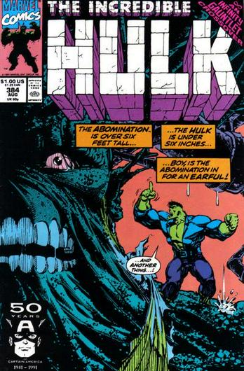 The Incredible Hulk #384 (1991) Cover Art