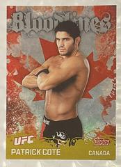 Patrick Cote #BL-2 Ufc Cards 2010 Topps UFC Bloodlines Prices