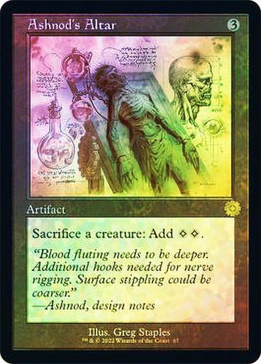 Ashnod's Altar [Schematic Foil] Magic Brother's War Retro Artifacts