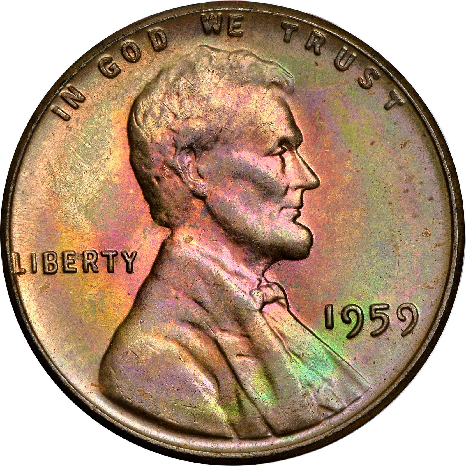 1959 [PROOF] Coins Lincoln Memorial Penny