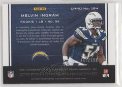 Back | Melvin Ingram [Autograph Red] Football Cards 2012 Panini Totally Certified