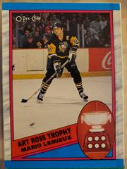 Mario Lemieux [Art Ross Trophy] Hockey Cards 1989 O-Pee-Chee Prices