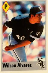 Wilson Alvarez #11 Baseball Cards 1995 Fleer Panini Stickers Prices