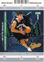 Wally Szcerbiak #92 Basketball Cards 2003 Fleer Authentix Prices
