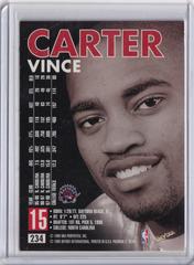 Back | Vince Carter Basketball Cards 1998 Skybox Premium