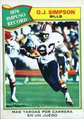 O.J. Simpson #453 Football Cards 1977 Topps Mexican Prices