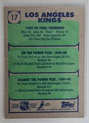 Backside | Los Angeles Kings Hockey Cards 1990 Topps