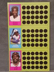Dusty Baker, Andre Dawson, Vida Blue #71, 90, 108 Baseball Cards 1981 Topps Scratch Offs Prices