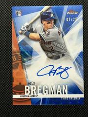 Alex Bregman [Blue Wave Refractor] #FA-ABR Baseball Cards 2017 Topps Finest Autographs Prices