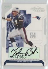 Tedy Bruschi [Signature Proof Silver] #65 Football Cards 2006 Playoff NFL Playoffs Prices