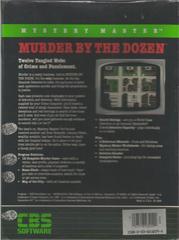 Reverse Box Art | Mystery Master : Murder by the Dozen Commodore 64