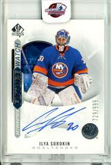 Ilya Sorokin [Autograph] Hockey Cards 2020 SP Authentic Prices