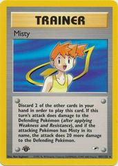 Misty [1st Edition] #102 Prices | Pokemon Gym Heroes | Pokemon Cards