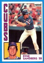 Ryne Sandberg Baseball Cards 1984 Topps Nestle Prices