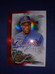 Sammy Sosa [Red] #AGA-SS Baseball Cards 2022 Topps Allen & Ginter Chrome Autographs Prices