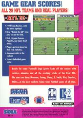 NFL 95 - Back | NFL 95 Sega Game Gear