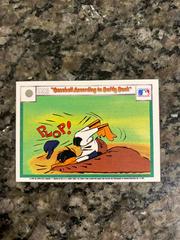 Back | Squeeze Play, Baseball According To Daffy Duck Baseball Cards 1990 Upper Deck Comic Ball