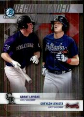 Greyson Jenista / Grant Lavigne #RV-LJ Baseball Cards 2018 Bowman Draft Recommended Viewing Chrome Prices