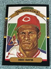 Eric Davis [Diamond Kings No Yellow Stripe] Baseball Cards 1987 Donruss Prices