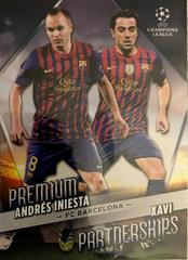 Xavi, Andres Iniesta #PP-4 Soccer Cards 2022 Topps UEFA Club Competitions Premium Partnerships Prices