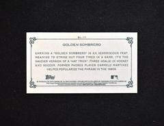 Back | Golden Sombrero Baseball Cards 2022 Topps Allen & Ginter Mini Lexicon