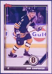 Bob Carpenter #404 Hockey Cards 1991 Topps Prices