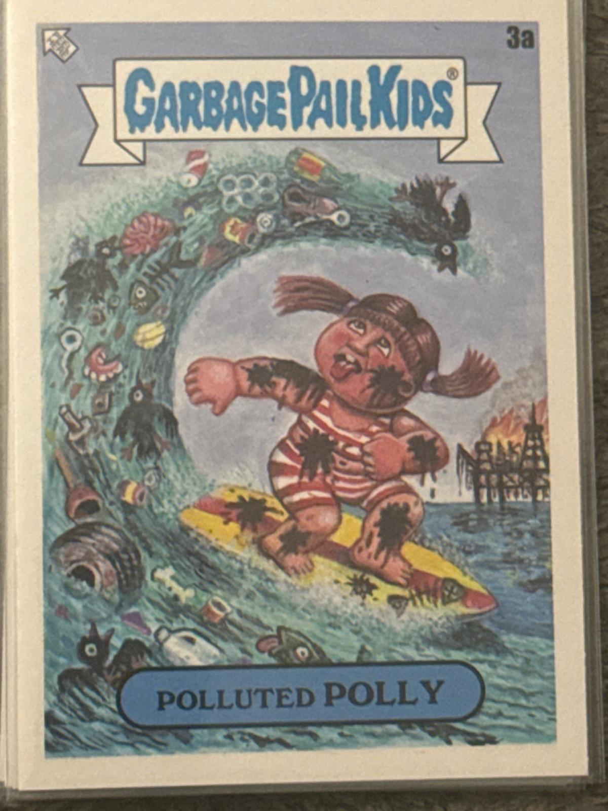 Polluted POLLY #3A Garbage Pail Kids at Play Let's Get Physical