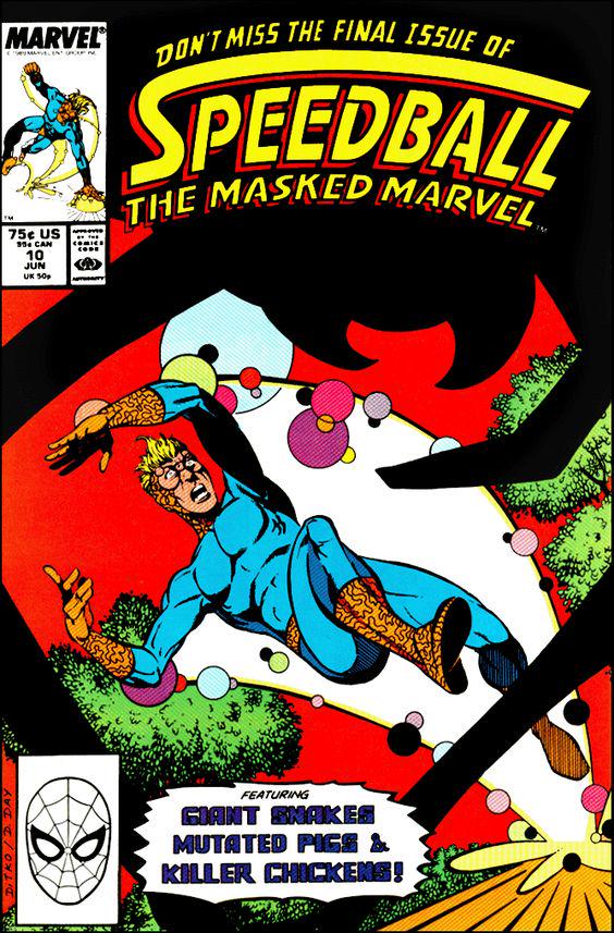 Speedball #10 (1989) Comic Books Speedball: The Masked Marvel