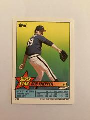 Bob Knepper #63 Baseball Cards 1989 Topps Stickercards Blank Back Prices