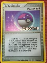Master Ball [Reverse Holo] Pokemon Deoxys Prices