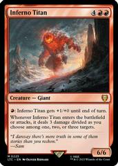 Inferno Titan Magic Lord of the Rings Commander Prices