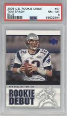 Tom Brady [Blue] Football Cards 2005 Upper Deck Rookie Debut Prices