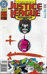 Justice League America [Newsstand] #58 (1992) Comic Books Justice League of America Prices