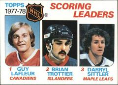 Scoring Leaders [Lafleur, Trottier, Sittler] Hockey Cards 1978 O-Pee-Chee Prices