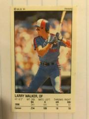 Larry Walker #65 Baseball Cards 1991 Panini Stickers Prices