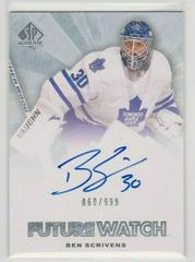 Ben Scrivens [Autograph] Hockey Cards 2011 SP Authentic Prices