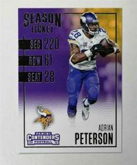 Adrian Peterson #37 Football Cards 2016 Panini Contenders Prices